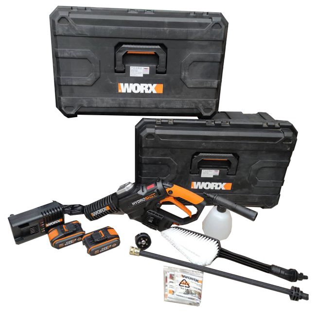 سمپاش و کارواش شارژی ورکس 50 بار براشلس جعبه کارتونی Worx WG630E.5