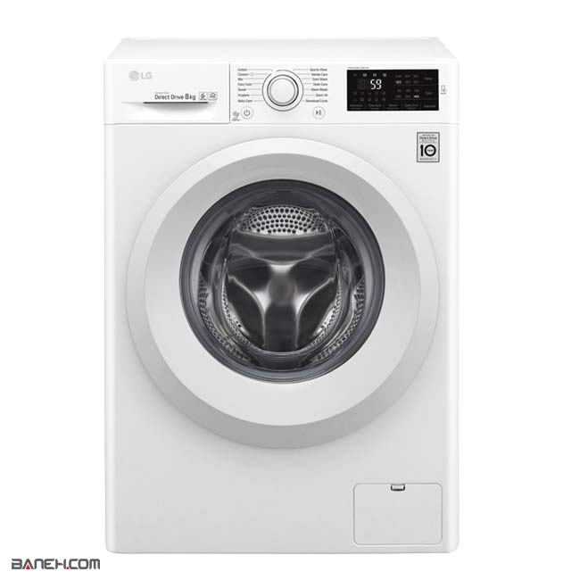 ماشین لباسشویی 8 کیلویی ال جی F2J5TNP3W LG