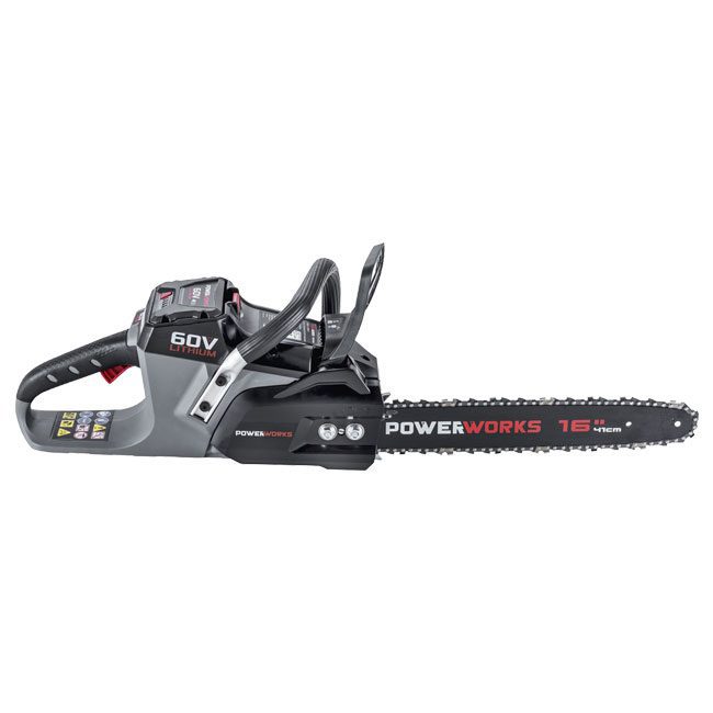اره زنجیری شارژی پاور ورکس 60 ولت لیتیومی PD60CS40k2 PowerWorx
