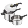 secure 5neo 1 ست دوقلو زودپز 4 و 6 لیتر تفال Tefal 4+6L Secure 5 neo