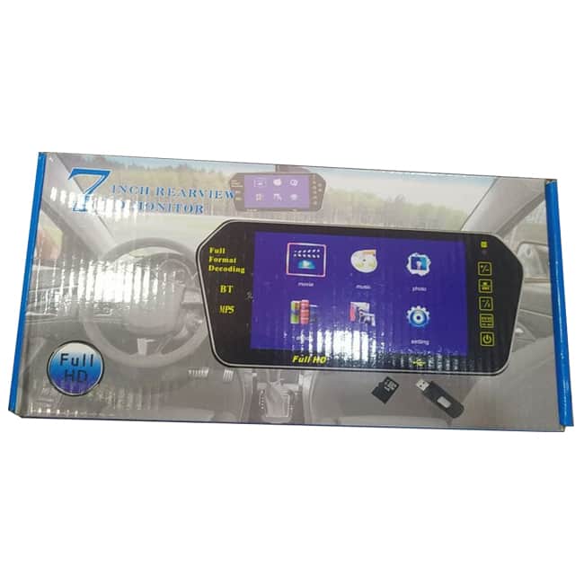مانیتور آینه ای خودرو 7 اینچی فول اچ دی 7Inch Reariew Monitor 4 7inch reariew monitor 7 مانیتور آینه ای خودرو 7 اینچی فول اچ دی 7Inch Reariew Monitor