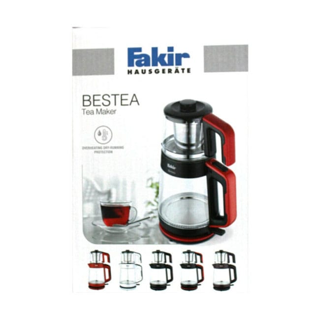 چای ساز شیشه ای فکر 1900 وات Fakir bestea 3 bestea 5 چای ساز شیشه ای فکر 1900 وات Fakir bestea