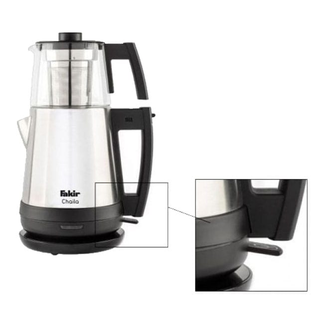 chaila glass 2 چای ساز 1650 وات قوری 0.95 لیتر فکر Fakir Chaila Glass