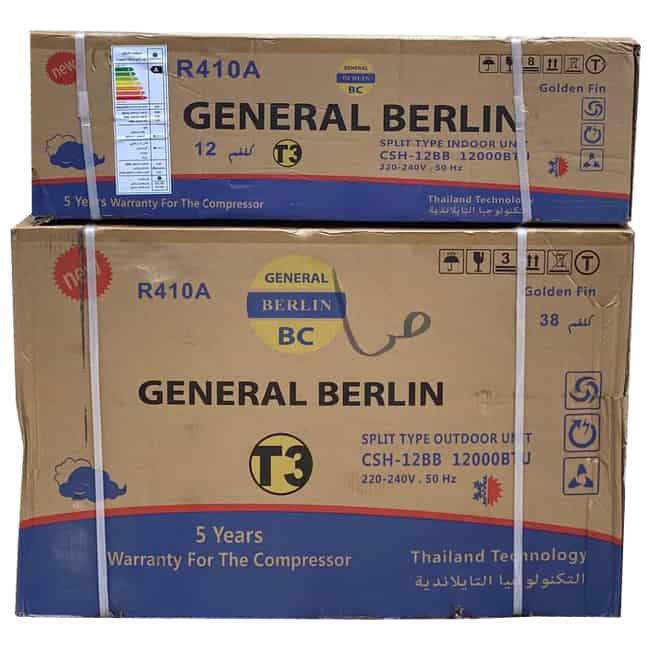 csh 12bb 3 کولر گازی جنرال برلین 12000 کم مصرف CSH-12BB T3 R410A