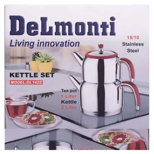 dl1425 6 1 ست کتری و قوری دلمونتی Delmonti Kettle and teapot set DL1425