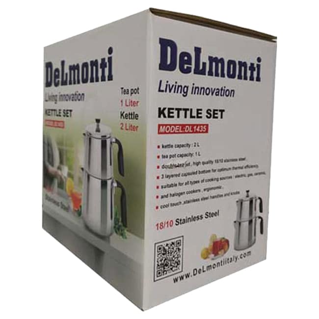 ست کتری و قوری روگازی دلمونتی Delmonti Kettle and teapot set DL1435 4 dl1435 6 1 ست کتری و قوری روگازی دلمونتی Delmonti Kettle and teapot set DL1435