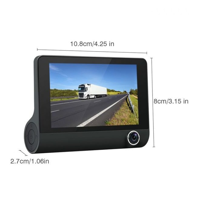 دوربین سه لنز داخل خودرو 4 اینچ Lens Car DVR Camera WDR
