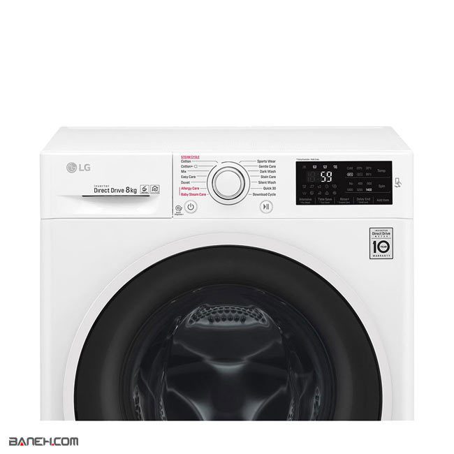 f4j6tnp8s 7 ماشین لباسشویی 8 کیلویی ال جی F4J6TNP8S LG Washing Machine