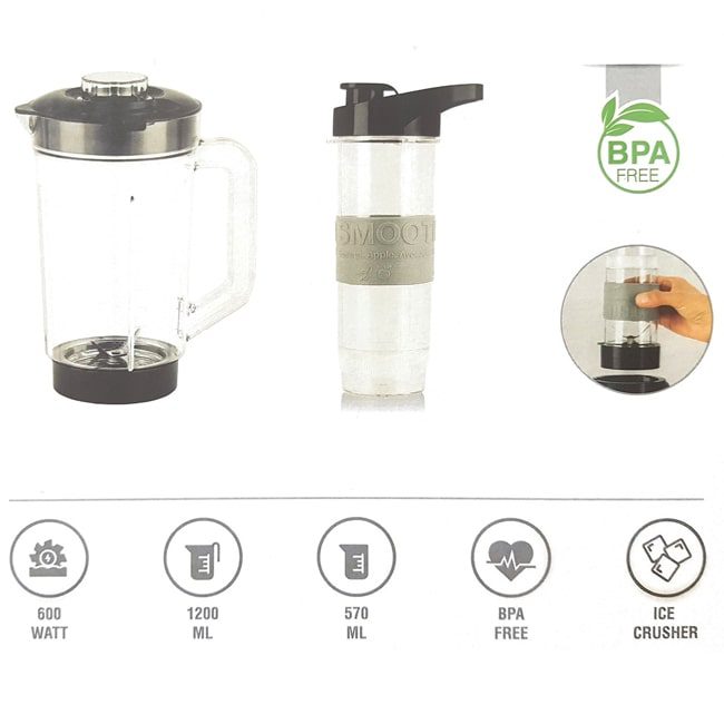 fakir sportic 4 مخلوط کن و اسموتی ساز فکر اسپورتیک 600 وات Fakir Sportic Smoothie