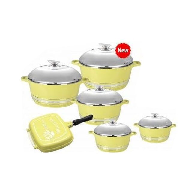 سرویس قابلمه چدن سرامیک 12 پارچه فوما FUMA Set 12 Piece FU-1061