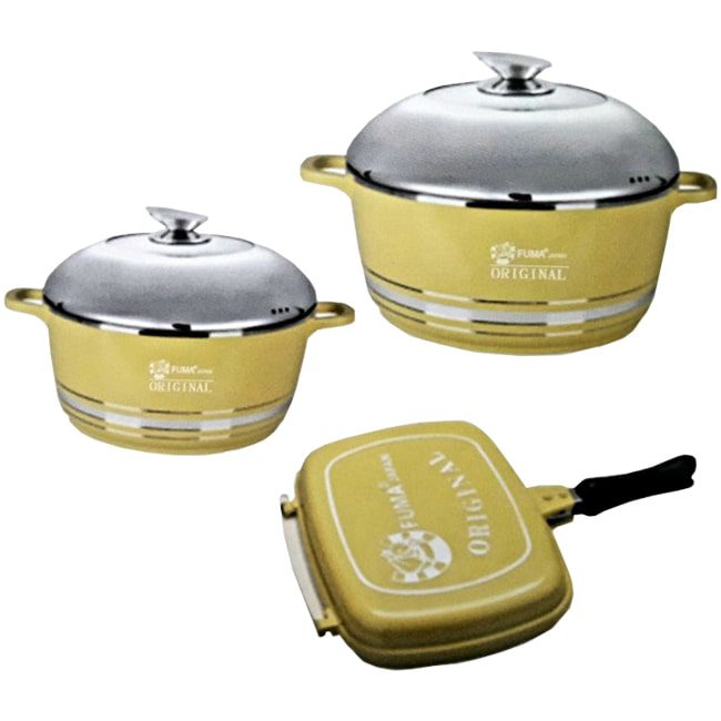 fuma fu 1061 3 سرویس قابلمه چدن سرامیک 12 پارچه فوما FUMA Set 12 Piece FU-1061