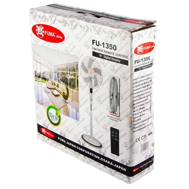 fuma fu 1350 3 پنکه ایستاده فوما 55 وات پنج پره 16 اینچی Fuma FU-1350 Stand Fan