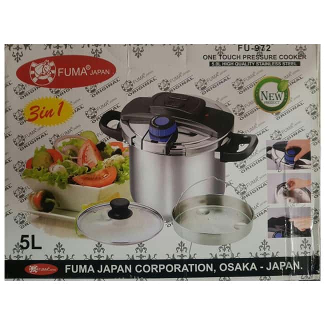 زودپز استیل روگازی فوما 5 لیتری Fuma FU-972 Pressure Cooker