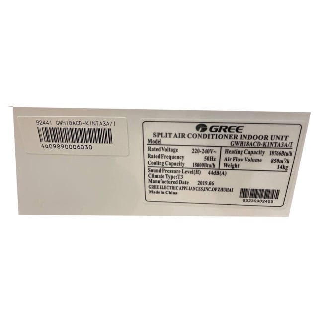 کولرگازی 18000 گری R22 رادیاد طلایی Gree GWH18ACD-K1NTA3A