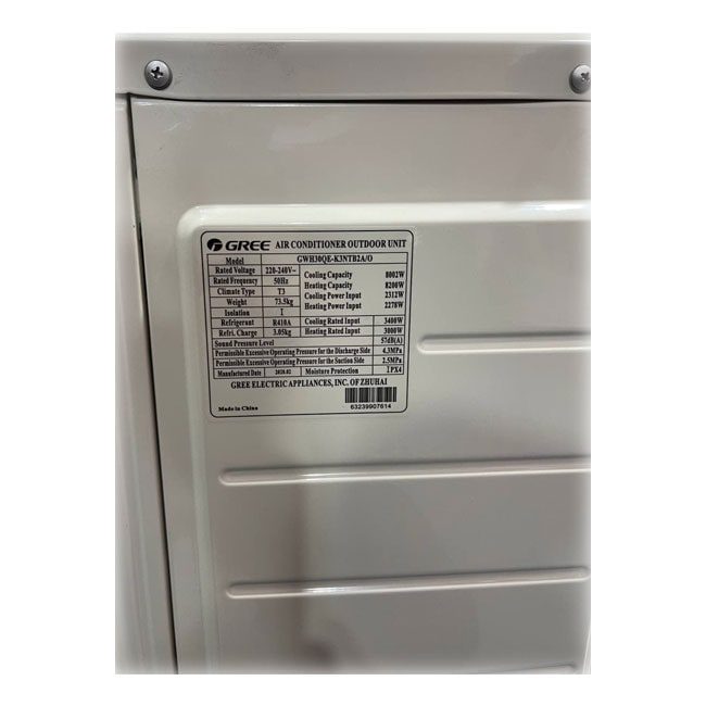 کولر گازی گری پلار 30000 سرد و گرم GWH30ACE-K3NTA5A/I Gree T3