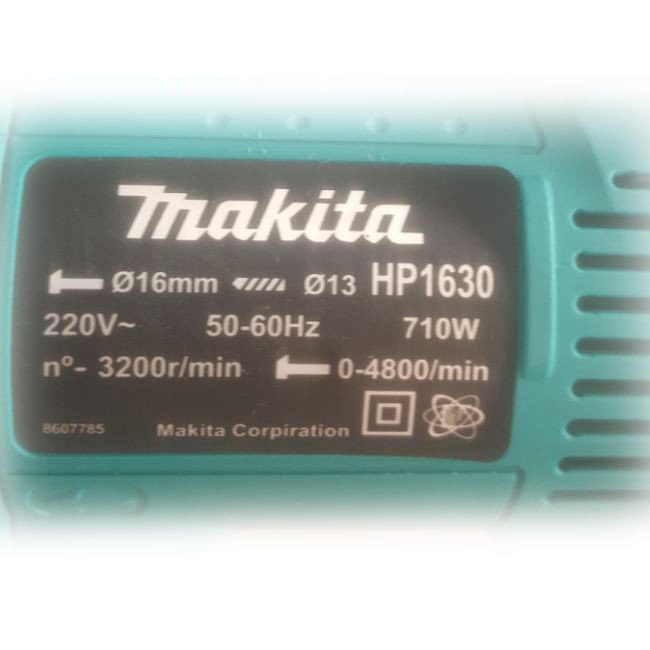 دریل برقی چکشی ماکیتا 710 وات 3200 دور پک کامل Makita HP1630 3 hp1630 9 2 دریل برقی چکشی ماکیتا 710 وات 3200 دور پک کامل Makita HP1630