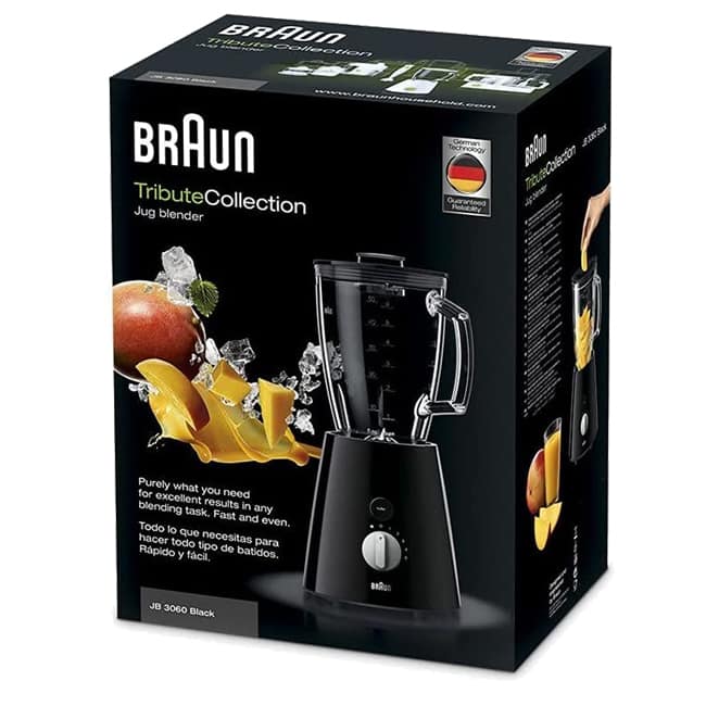 jb 3060 4 مخلوط کن براون 800 وات 1.75 لیتر JB 3060 BK Jug