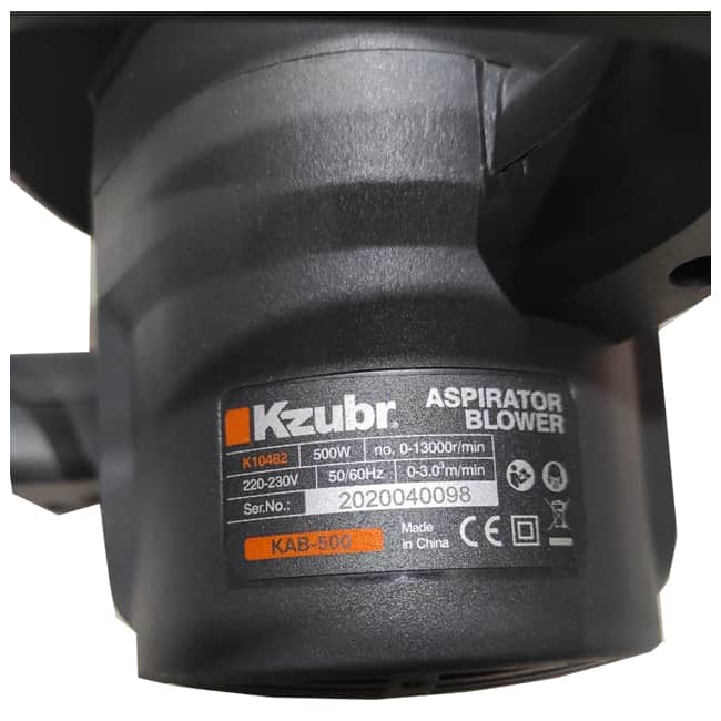 k10482 kab 500 6 بلیور دمنده و مکنده برقی زوبر 500 وات K10482 kab-500
