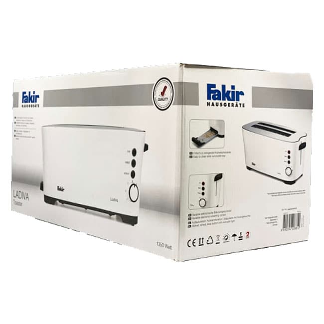 توستر نان چهار کاره فکر 1350 وات Fakir Bread Toaster LADIVA TOASTER