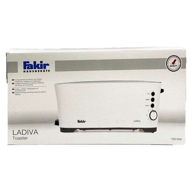 ladiva toaster 6 توستر نان چهار کاره فکر 1350 وات Fakir Bread Toaster LADIVA TOASTER