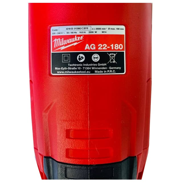 milwaukee ag 22 180 3 فرز بزرگ میلواکی آهنگری 2200 وات Milwaukee AG 22-180