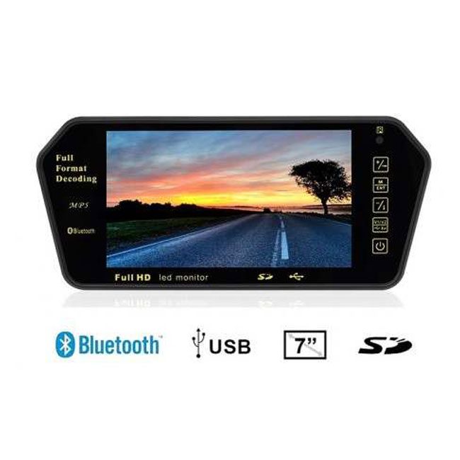مانیتور آیینه ای خودرو 7 اینچ فول اچ دی Mirror monitor MP5