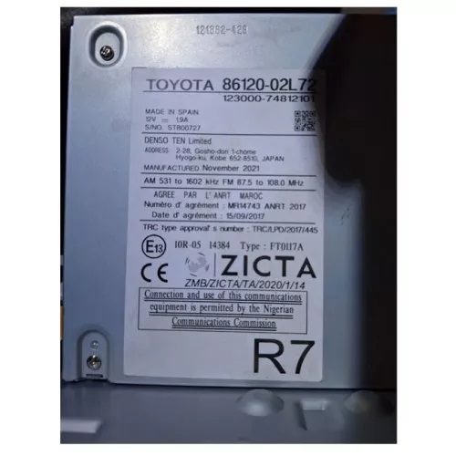 مانیتور و پخش فابریک خودرو تویوتا کرولا 2008-2006-8 corolla مدل C2