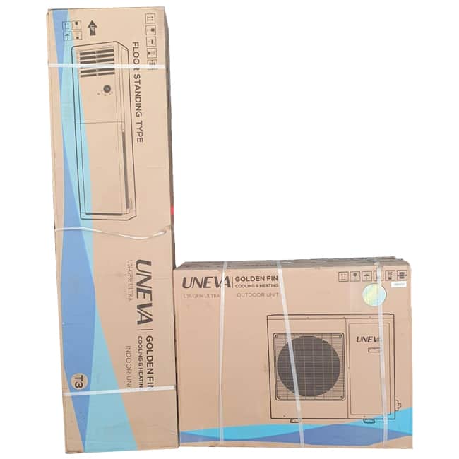 un gf36 5 کولر گازی یونیوا 36000 ایستاده T3 گاز UNEVA UN-GF36 ULTRA R410