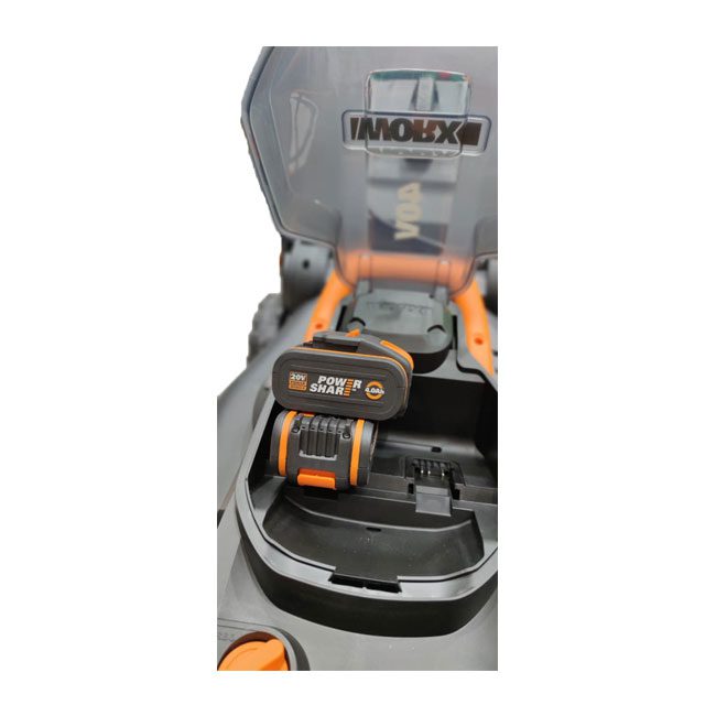 wg743e 1 دستگاه چمن زن شارژی ورکس 20 ولتی Worx Lawn mower Rechargeable WG743E