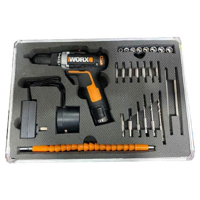 دریل شارژی 12 ولت ورکس دیمردار Worx WX128.4