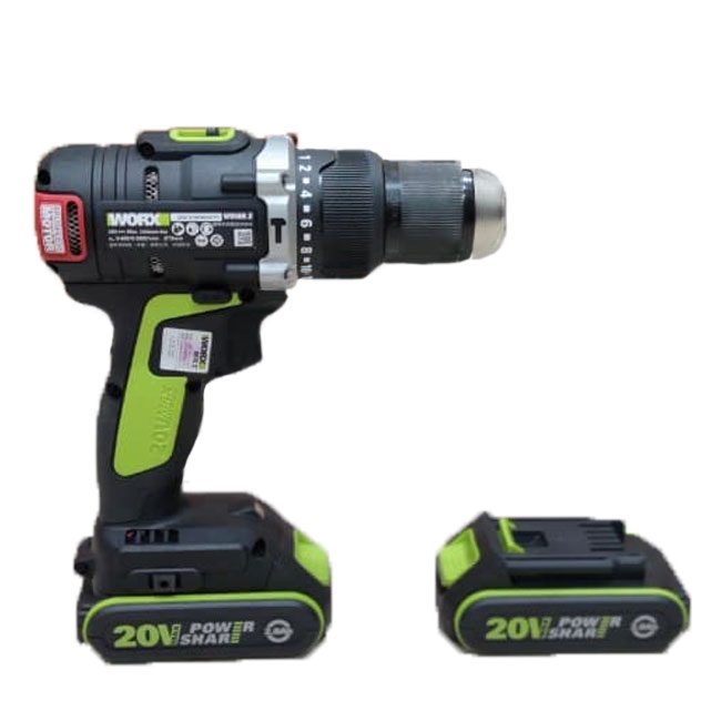 دریل شارژی ورکس 2 سرعته 20 ولت WORX RECHARGABLE DRILL WU198.2