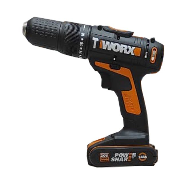 دریل شارژی چکشی و پیچ بند تقه ای ورکس Worx WX386.9 wx291.9