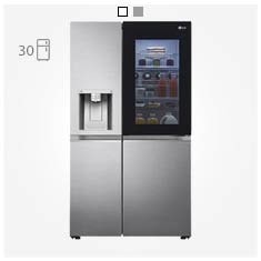 یخچال ال جی ساید بای ساید 30 فوتی اینستاویو LG X287 2022