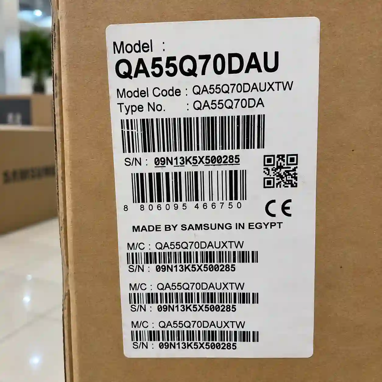 برچسب تلویزیون سامسونگ 55Q70D