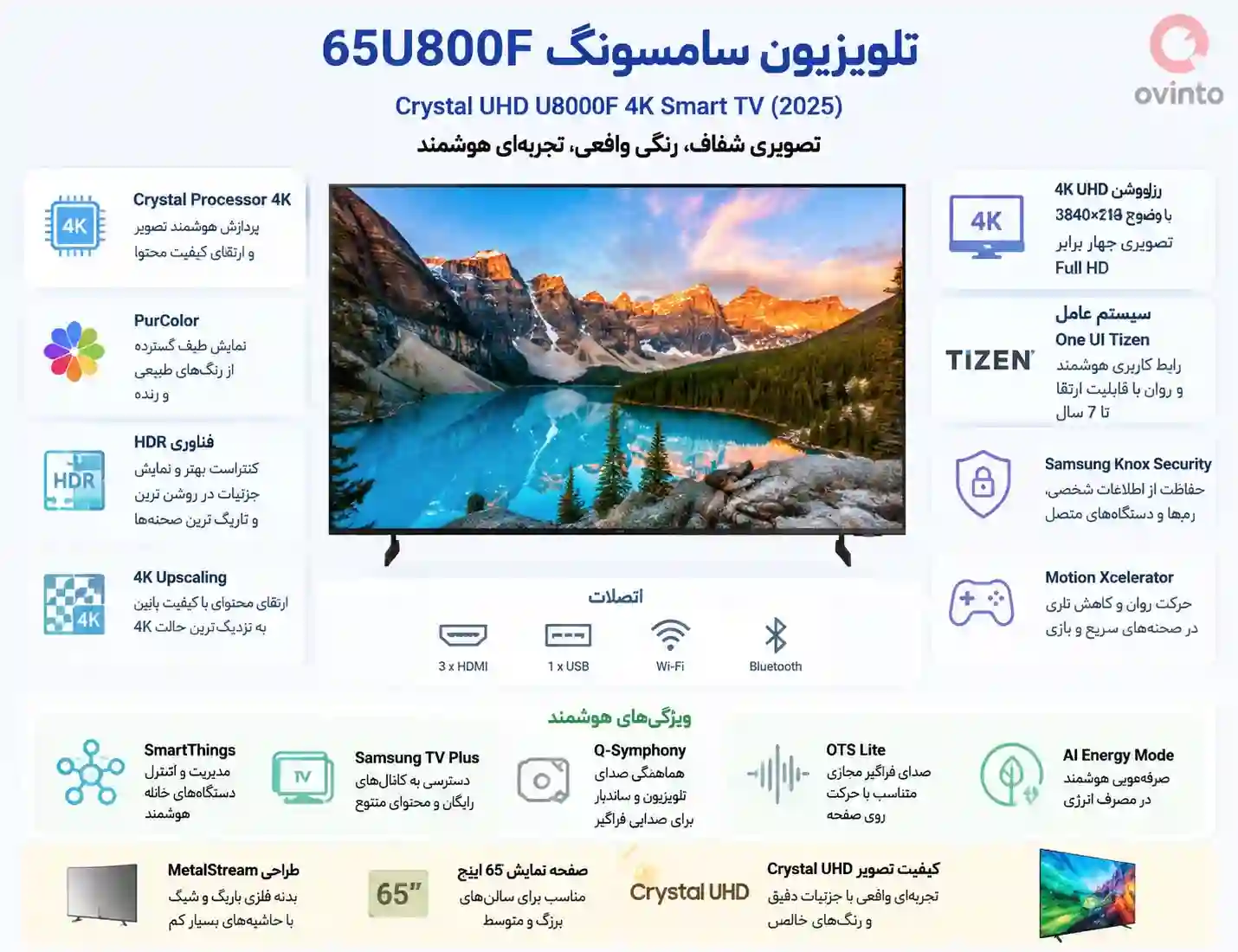 تلویزیون سامسونگ 65U800F