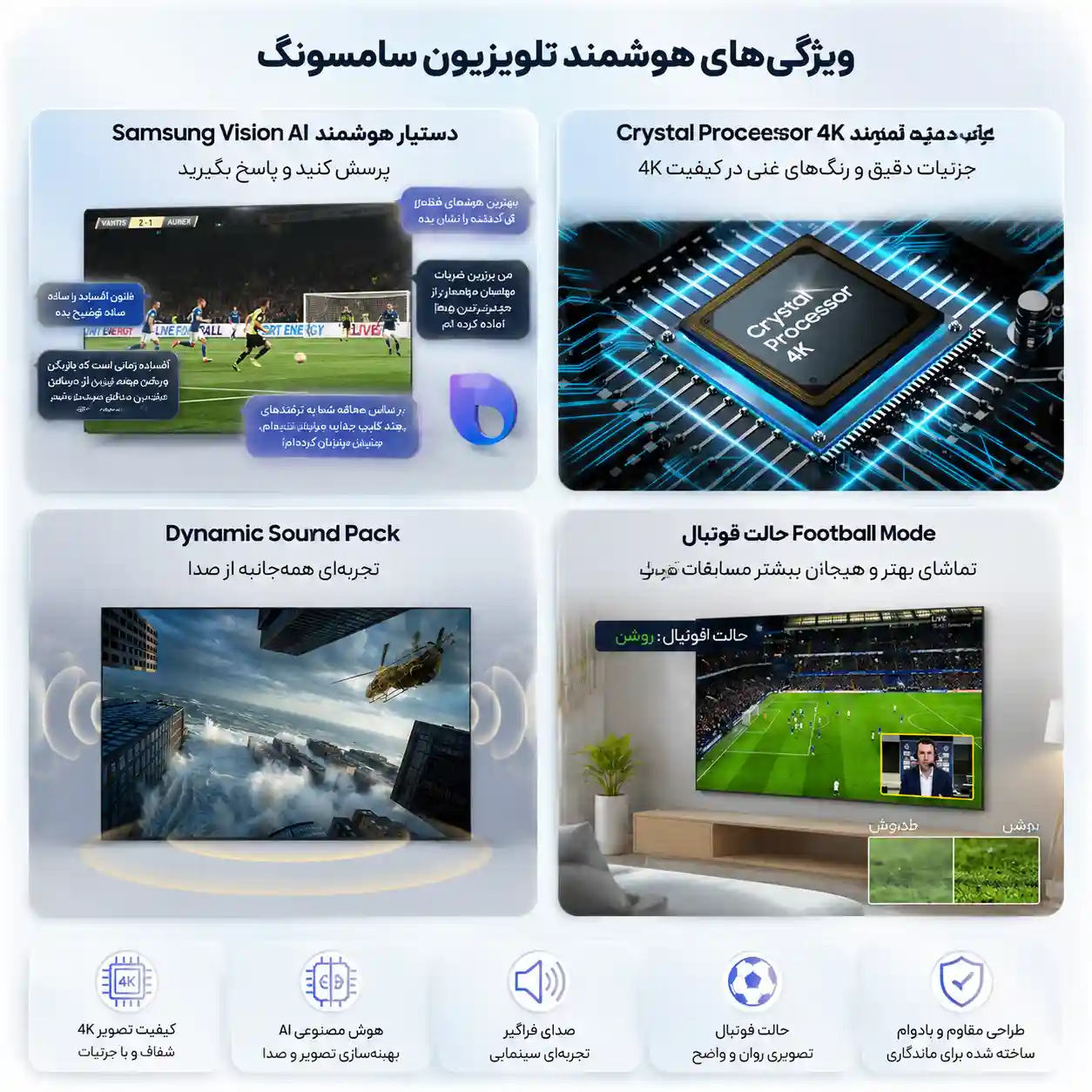 تلویزیون سامسونگ 65U8000H 4 قیمت تلویزیون سامسونگ 65U8000H