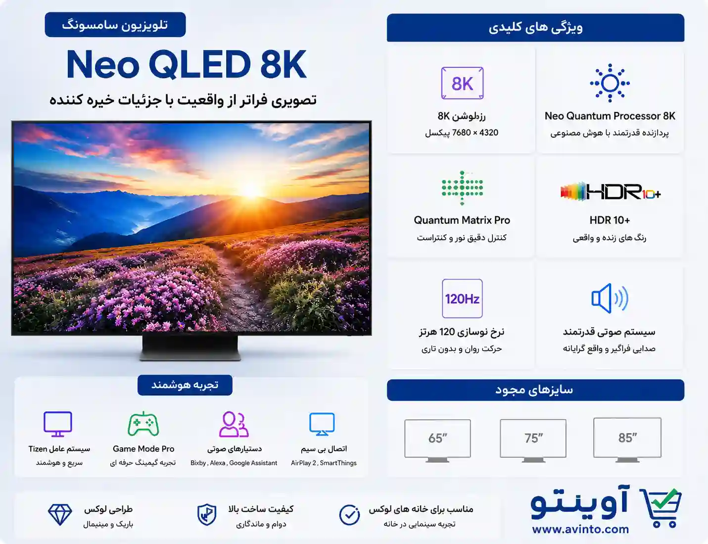 خرید تلویزیون سامسونگ 75QN800C