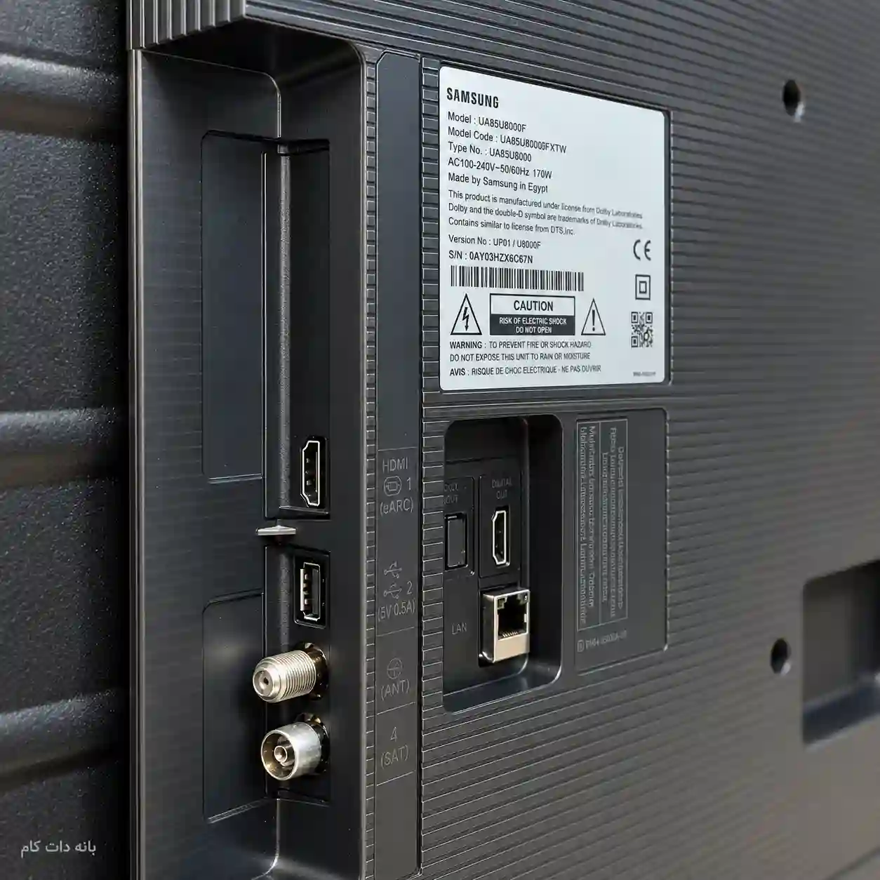 پشت تلویزیون سامسونگ 85U8000F