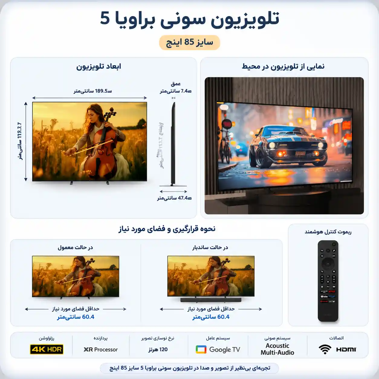 تلویزیون سونی 85XR50