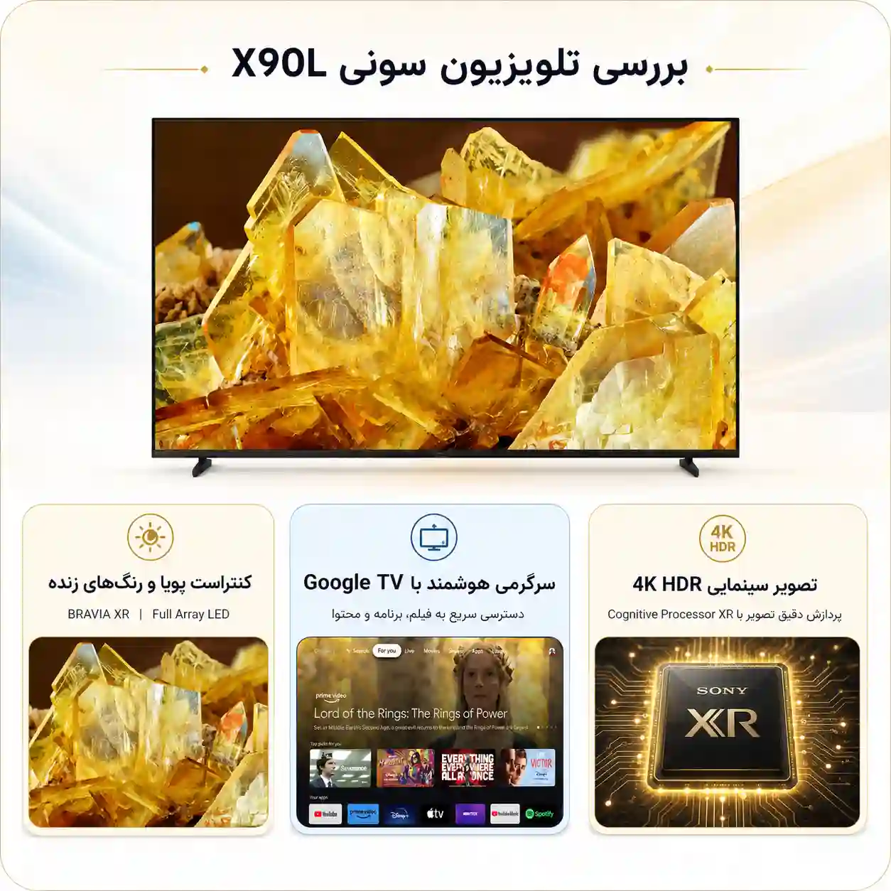 تلویزیون سونی 98X90L 3 98X90L 11 1 تلویزیون سونی 98X90L