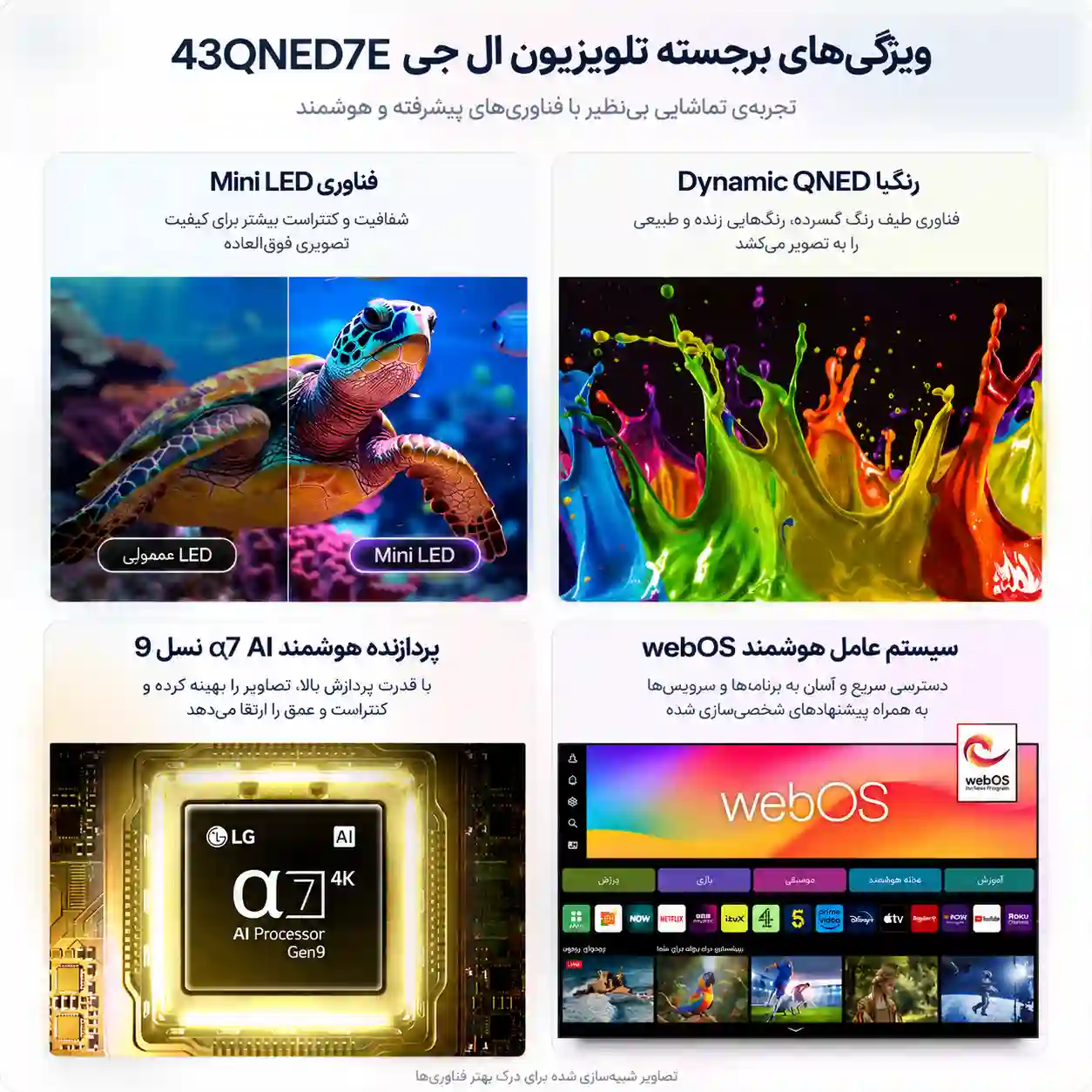خرید تلویزیون ال جی 43QNED7E