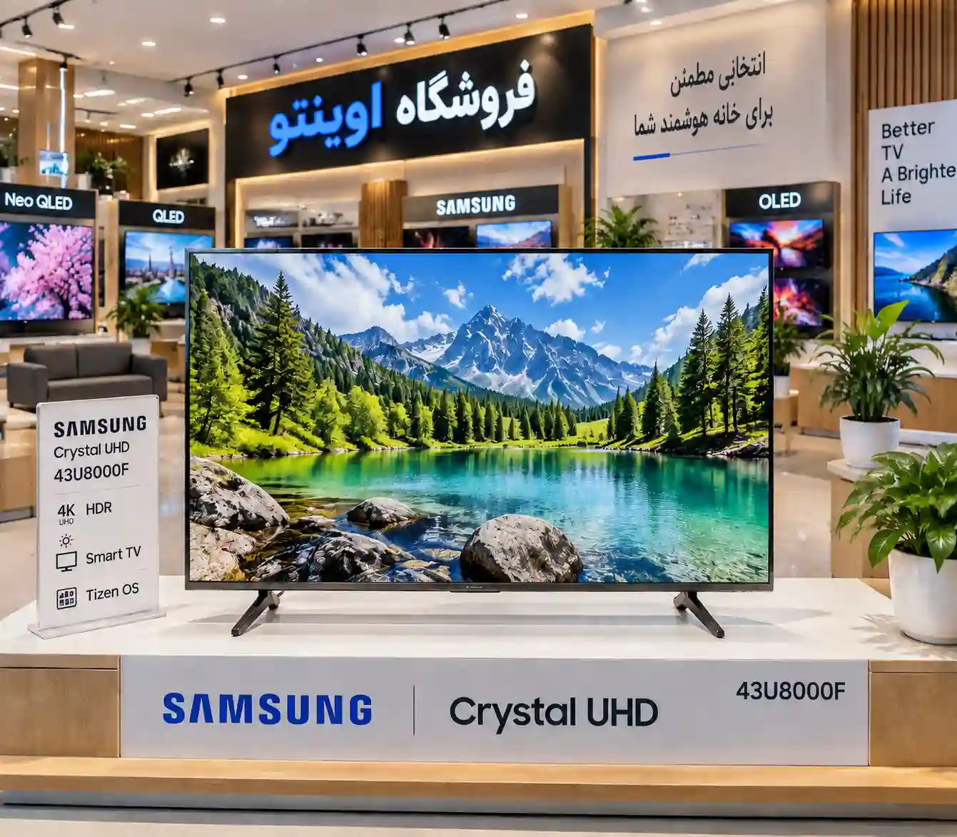 خرید تلویزیون سامسونگ 43U8000F