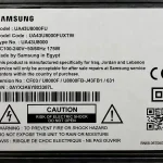 برچسب تلویزیون سامسونگ 43U8000F