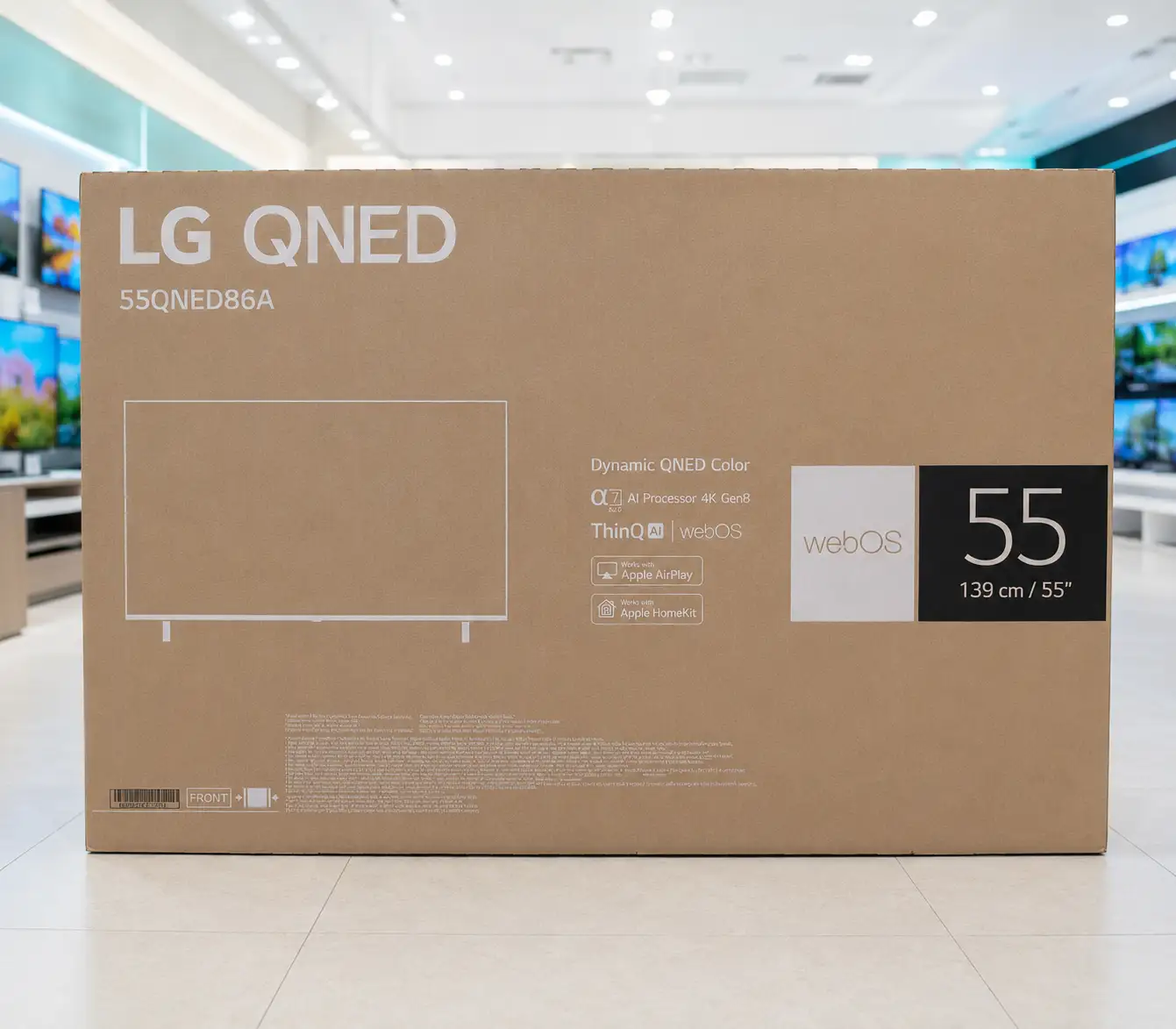 کارتن تلویزیون ال جی 55QNED86A 