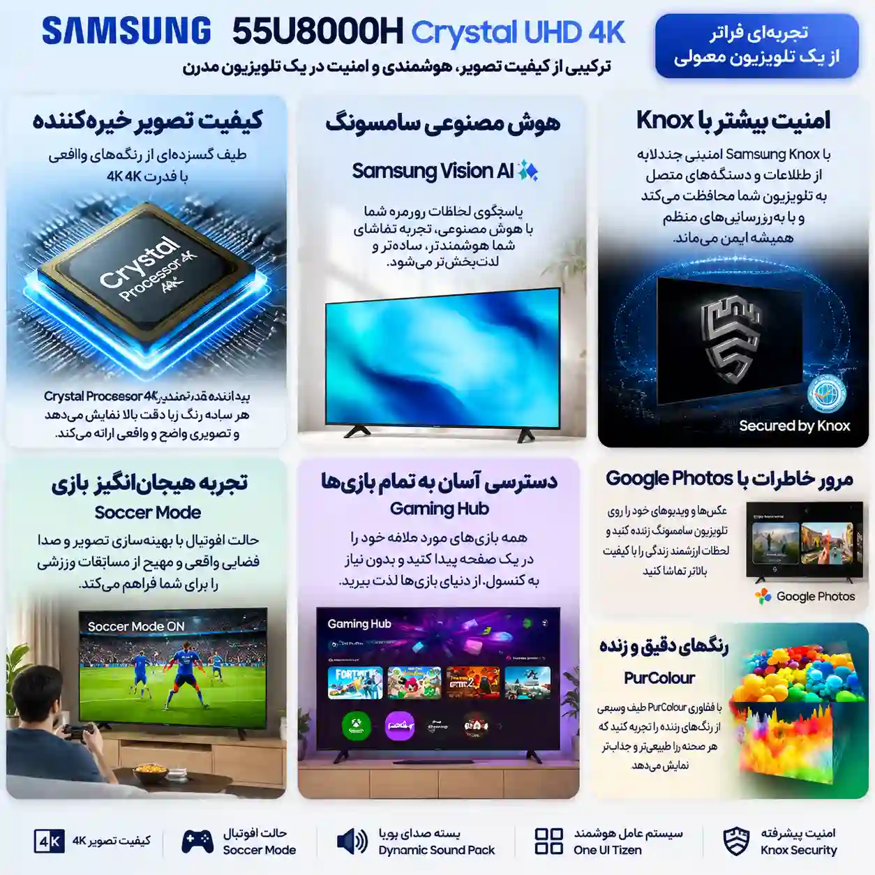 تلویزیون سامسونگ 55U8000H