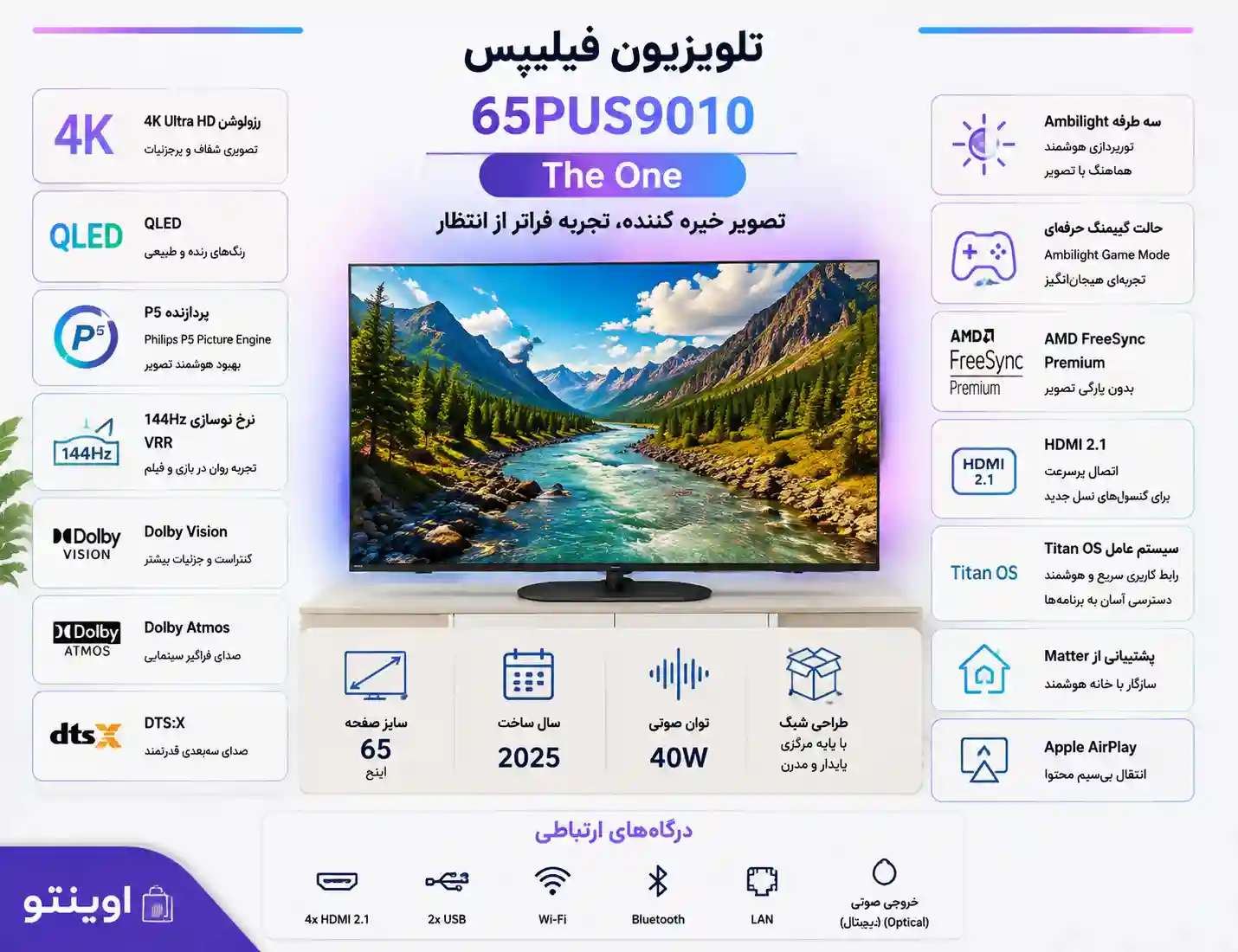 تلویزیون فیلیپس 65PUS9010