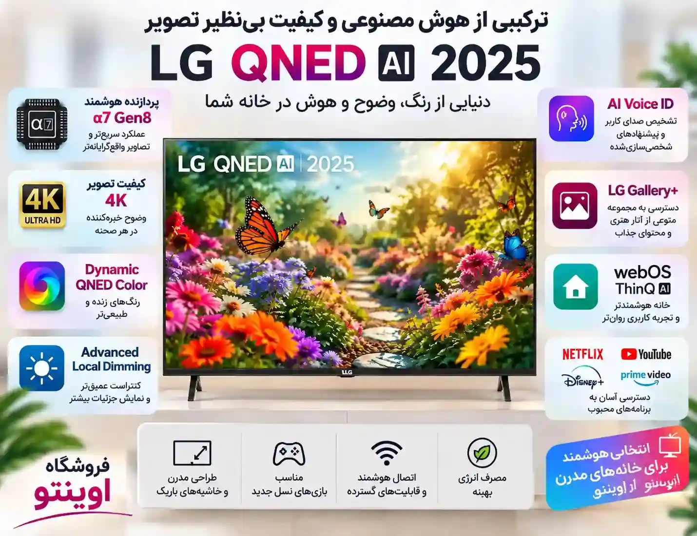 خرید تلویزیون ال جی 65QNED80A