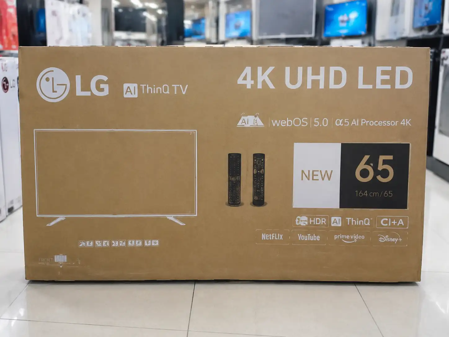 کارتن تلویزیون ال جی 65UA851
