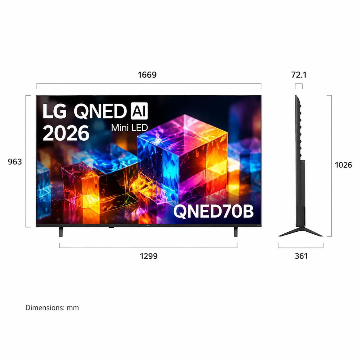 تلویزیون ال جی 75QNED70B