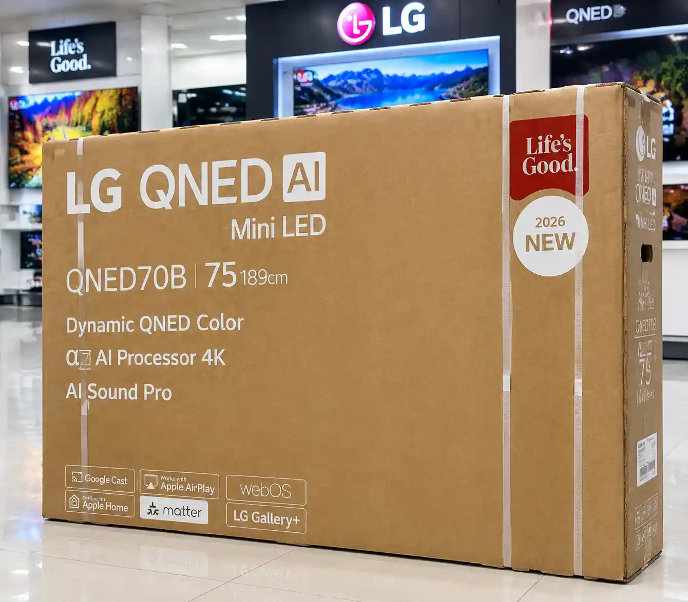 کارتن تلویزیون ال جی 75QNED70B